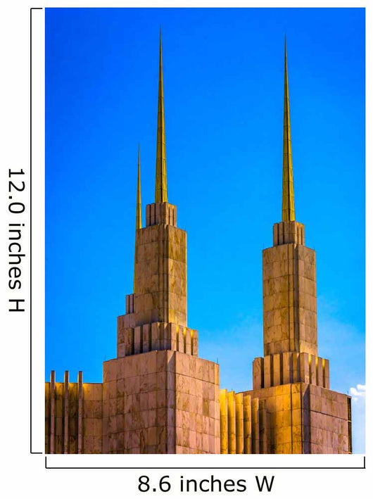 Spires of the Washington DC Mormon Temple, in Kensington, Maryla Wall Mural