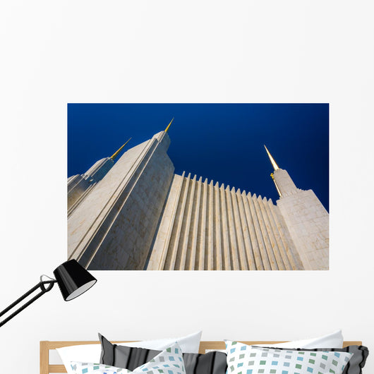Spires of the Washington DC Mormon Temple in Kensington, Marylan Wall Mural
