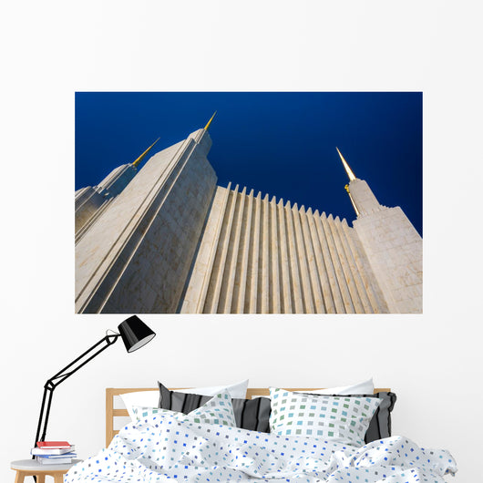 Spires of the Washington DC Mormon Temple in Kensington, Marylan Wall Mural