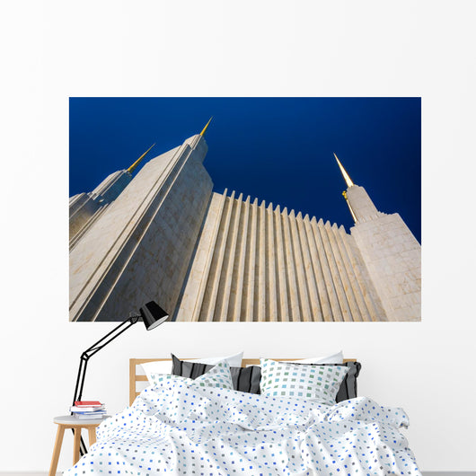 Spires of the Washington DC Mormon Temple in Kensington, Marylan Wall Mural