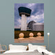 The exterior of the Air and Space Museum Udvar-Hazy Center on a Wall Mural