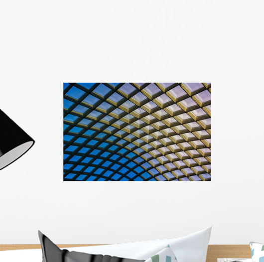 Architectural abstract taken of the ceiling at  the Kogod Courty Wall Mural