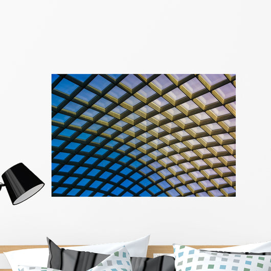 Architectural abstract taken of the ceiling at  the Kogod Courty Wall Mural