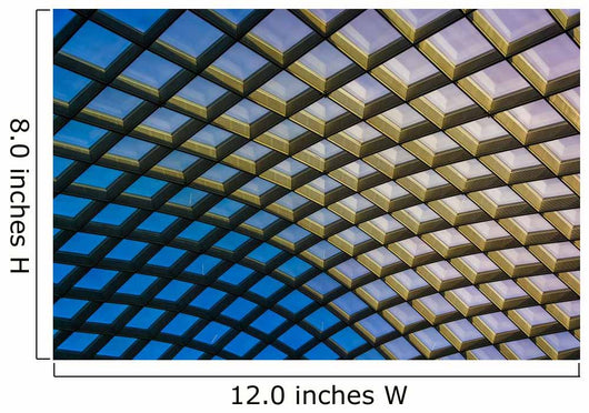Architectural abstract taken of the ceiling at  the Kogod Courty Wall Mural