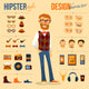 Hipster Character Pack Wall Decal
