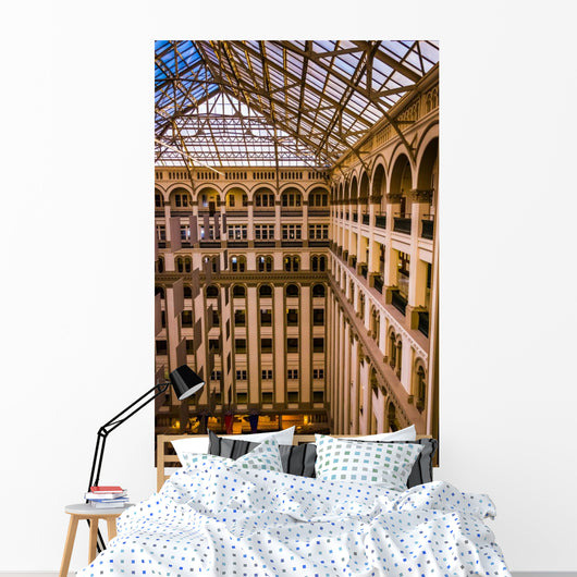 Interior architecture at the Old Post Office, in Washington, DC. Wall Mural