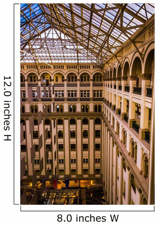 Interior architecture at the Old Post Office, in Washington, DC. Wall Mural