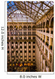 Interior architecture at the Old Post Office, in Washington, DC. Wall Mural