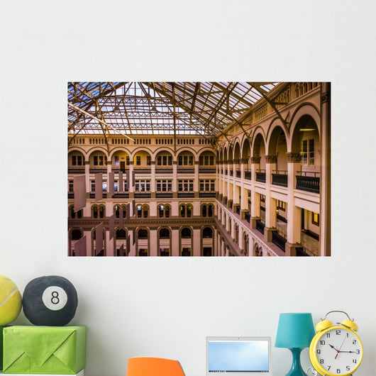 Interior architecture at the Old Post Office, in Washington, DC. Wall Mural