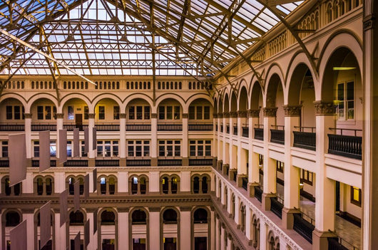 Interior architecture at the Old Post Office, in Washington, DC. Wall Mural