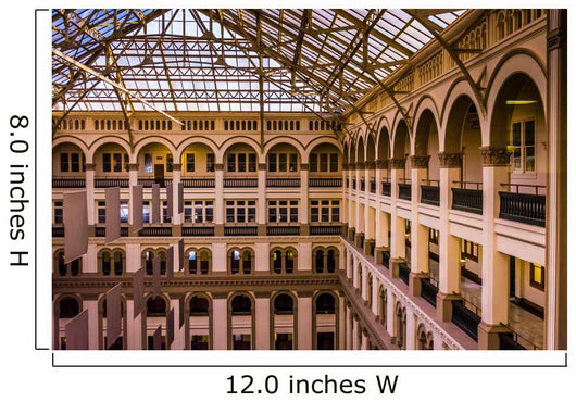 Interior architecture at the Old Post Office, in Washington, DC. Wall Mural