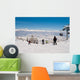 Mass downhill skiing Wall Mural