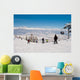 Mass downhill skiing Wall Mural