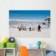 Mass downhill skiing Wall Mural
