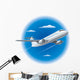 flying airplane Wall Decal