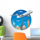 air travel concept Wall Decal