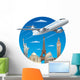 air travel concept Wall Decal