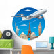 air travel concept Wall Decal