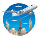 air travel concept Wall Decal