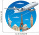 air travel concept Wall Decal