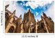 Looking up at a tower at the Washington National Cathedral, in W Wall Mural