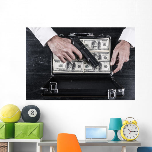 Illegal business. Wall Mural
