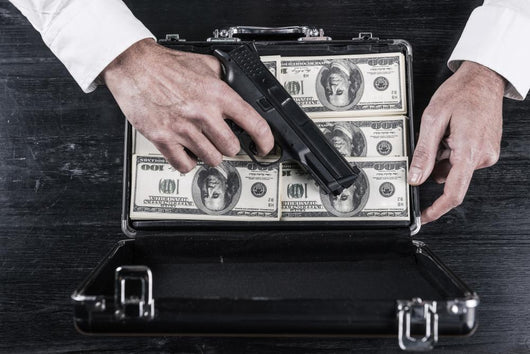 Illegal business. Wall Mural