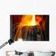 Smelting metal in a metallurgical plant. Wall Mural