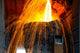 Smelting metal in a metallurgical plant. Wall Mural