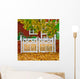 Garden in autumn Wall Mural