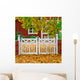 Garden in autumn Wall Mural