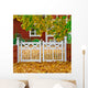 Garden in autumn Wall Mural