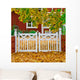 Garden in autumn Wall Mural
