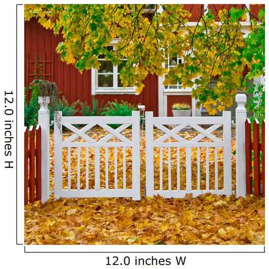Garden in autumn Wall Mural