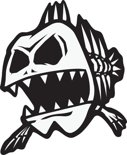 Bad Bones Fish Wall Decal