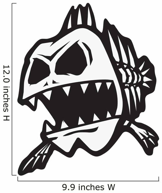 Bad Bones Fish Wall Decal