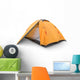Yellow tourist tent Wall Decal