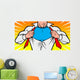 Superhero Chest Wall Mural