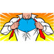 Superhero Chest Wall Mural
