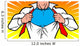 Superhero Chest Wall Mural