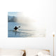 canoe in the fog Wall Mural