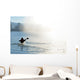 canoe in the fog Wall Mural