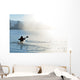 canoe in the fog Wall Mural