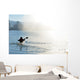 canoe in the fog Wall Mural