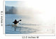 canoe in the fog Wall Mural