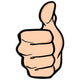 Thumbs Up Wall Decal