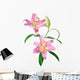 Pink Lily Flowers Wall Decal