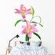 Pink Lily Flowers Wall Decal