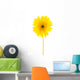 Yellow gerbera flower Wall Decal