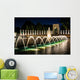 The National World War II Memorial Fountains at night at the Nat Wall Mural